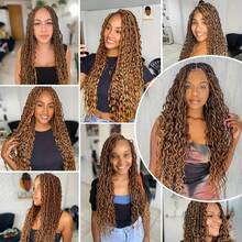 2 Bundles 100g 4/27 Wet & Wavy Human Braiding Hair - Deep Wave Bulk No Weft Brazilian Virgin Curls, Smoother Natural Realistic For Boho Braids, Everyday & Holiday Parties - S4/27 - View 6