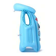 Chaleco inflable para niños,  Chaleco Salvavidas para Nadar, Chlaeco Flotador con hebilla Inflable para natación, picina - Azul - Ver 4