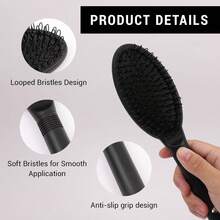 Professional Wig Install Kit With Wig Cap, Vent Brush, Paddle Brush, And Wide Tooth Comb – 4-In-1 Hair Styling Tools For Wig Application, Detangling, And Smoothing - View 3