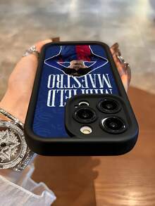 巴塞罗那中场大师印花设计手机壳，高颜值全包防摔软壳，适用于 17 Pro Max/17 Pro/16 Pro Max/16 Pro/16/15 Pro Max/15 Pro/15/14 Pro Max/14 Pro/14/13 Pro Max/13 Pro/13/12 Pro Max/12 Pro/12/11，兼容三星时尚系列保护壳 - 黑色 - 查看 5