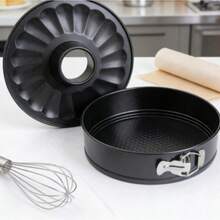 24cm Round Flower Non-Stick Cake Mold With Latch, Baking Mold Suitable For Home Oven - View 3