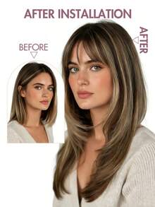 Micro Loop Human Hair Extensions, Silky Soft Hair With Voluminous Ends, Highlight Color Micro Bead Invisible Micro Loop Real Human Hair For Women - 彩色 - 查看 9