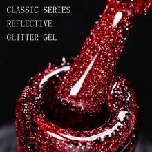 FOUR LILY 反光闪粉凝胶指甲油 闪亮迪斯科DJ LED凝胶指甲油 10毫升 - 彩色 - 查看 4