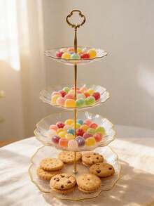 Two And Three-Tiered Candy And Snack Stand – Decorative For Table Settings, Parties, And Afternoon Tea. - 查看 3