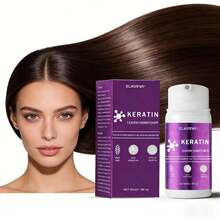 角蛋白发膜，角蛋白护发膜，适用于干枯受损发质，深层滋养修护发膜，修复受损发根，天然深层保湿护发素礼品 - Keratin - 查看 9