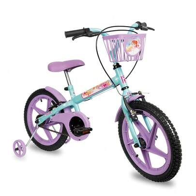 Bicicleta Infantil Aro 16 Fofys Verde com Lilás Verden Bikes