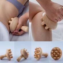 1pc Wooden Body Massager - Handmade Mushroom Shaped Massage Tool, Relieve Headache, Promote Lymphatic Drainage, Body Shaping And Scalp Relaxation, Daily Care For Women/Men, Christmas/New Year Healthy Gift - Chinese Mushroom Massage - View 9
