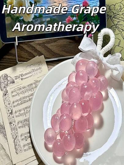 Transparent Crystal Grape Rose Long-Lasting Fragrance Diffuser, Suitable For Hand Washing, Gifts, Wardrobe Fragrance, Car Fragrance. Suitable For Wedding Favors, Parties, Gifts, Bathroom Fragrance