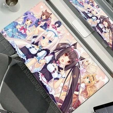 XXL Gamer Computer Desk Mat Nekopara Mouse Pad Cute Anime  Mousepad Carpet Office Laptop Mousemat Desktop Table Mat 900x400 - N1 - 查看 29