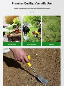 1pc Gardening Trowel, Quick Digging Tool For Planting Vegetables, Small Metal Shovel For Digging, Planting, Weeding - 1pc Random Color - View 4