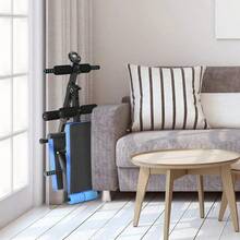 GOFLAME Foldable Weight Bench, Training Bench With Adjustable Backrest, Incline Bench With Foam, Load Up To 130 KG, Sit-Up Bench For Training At Home, Full-Body Training, Adjustable Backrest, Breathable PU Leather, Sturdy Steel Frame, Foldable Design - Blue - View 1