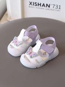 1 Pair Summer New Baby Sandals, Soft Sole Anti-Slip Closed-Toe Infant Toddler Shoes For Boys & Girls - Blue - View 2