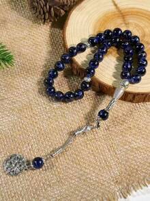 33pcs 10mm Silver Glass Beaded Bracelet, Ramadan Prayer Beads, Fashionable & Versatile, Suitable For Ramadan Prayer & Tasbih - Multicolor - View 9