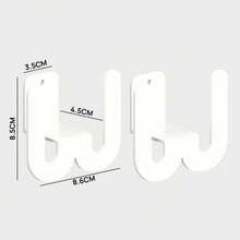 1 Giá để giày gắn tường có dải keo dính, Giá để dép đi trong phòng tắm, Móc treo cửa nhà vệ sinh gắn tường không cần khoan, Giá để giày, Phụ kiện phòng tắm, Móc treo chống thấm nước, Móc treo dép đi trong phòng tắm nhiều màu - Nhiều màu - Xem 12