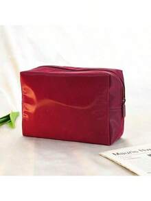 Gucci 红色帆布化妆包 - 大容量手提包，适合旅行和日常使用，优雅礼品。 - 酒紅色 - 查看 8