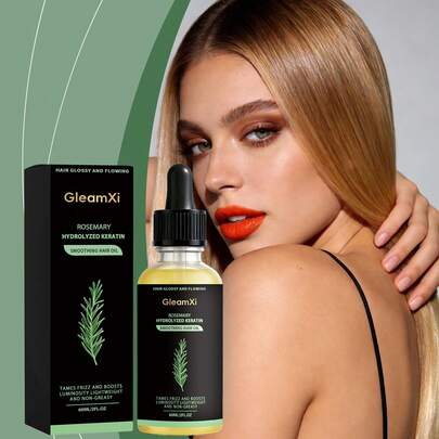 Rosemary Glossy Hair Care Oil, Botanical Extract Hair Smoothing Hair Care Oil