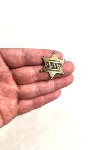 1枚复古新奇美式游戏盾形徽章（男士款） - 橄欖綠 - 查看 2