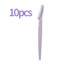 10/30/40pcs Set Exfoliating, Hair Removal & Trimming Tools, Body & Facial Hair Grooming Kit With Long Handle Blades And Precision Guards, Suitable For Women Eyebrow Shaping, Home Or Travel Use - Purple - View 7