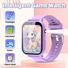 Reloj inteligente para niños de 1,83 pulgadas con cámara, álbum de fotos de crecimiento, 18 juegos integrados, calculadora/calendario/linterna LED, unisex para niños y niñas - Multicolor - Ver 15