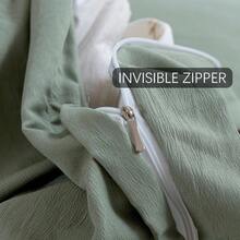 Botanical Duvet Cover Set 100% Microfiber Breathable Stylish Spring Pattern Ultra Soft Bedding Set Quilt Cover With Pillowcase - Grey Plant - View 6