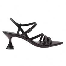 Women's Sandal With Leaf Toe, Cup Heel, Thin Straps, Elegant And Casual - màu đen - Xem 4