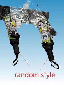 1pc Snoopy Pattern Foldable Transparent Umbrella, Suitable For Women And Girls, Cute All-Over Snoopy Design With Vivid And Fun Cartoon Details, Super Eye-Catching! - Multicolor - View 9