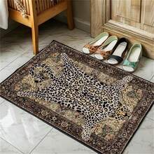 Black Leopard Runner Rug Washable Cheetah Print Area Rugs For Kitchen Hallway Porch Balcone Luandry Room Bedroom Non-Slip Animal Skin Carpet , Modern Abstract Art Carpet 84*60inch/31*20inch,Perfect Choice For Gift ,Stylish And High-Quality Rugs, Perfect For  Decorations And GiftsHome Decor, The Best Choice For Gothic-Style Birthday Gifts - Trở lại T# - Xem 2