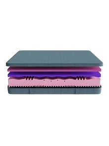 Cecotec Matelas en mousse viscoélastique Flow Genuine + 90x190 | 3 couches pour confort optimal | Fermeté élevée avec âme en mousse HRC2+ | Technologie MorphoAdapt+ s'adaptant au corps | Housse SoftFresh & EasyClean respirante et lavable | Régulation thermique idéale toute l'année | Prévention des acariens et bactéries - Multicolore - Voir 3