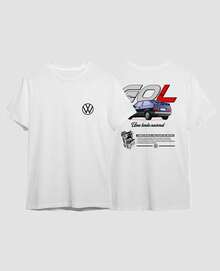 Camiseta Gol Quadrado Estilo Motor AP Lenda Nacional Urbana Atitude Casual Carros Tuning Streetwear - Branco - Visão 3
