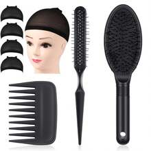 Professional Wig Install Kit With Wig Cap, Vent Brush, Paddle Brush, And Wide Tooth Comb – 4-In-1 Hair Styling Tools For Wig Application, Detangling, And Smoothing - View 10