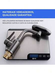 Torneira Monocomando Banheiro Cascata 360° 4 Modos Aço Acabamento Winda - Cinza escuro - Visão 8