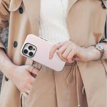 Pink Striped Shock-Proof Phone Case, Suitable For IPhone 17/16/15/14/13/12/11 Pro Max/Pro Plus/12 Mini/13 Mini, Galaxy S26 S25 S24 S23 S22 S21 Plus Ultra - Light Pink Stripes - View 6