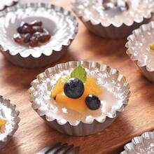 20pcs Lace Tart Molds, Tart Pans, Baking Pudding Cake, Portuguese Egg Tart Crust, Round Egg Tart Molds - Multicolor - View 12
