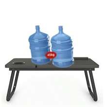 Mesa para Cama Plegable Escritorio Portatil para Laptop Mesita Laptop Cama con Portavasos y Ranura Inclinación Ajustable de 5 Niveles de Comer Jugar Estudiar y Trabajar - negro - Ver 6