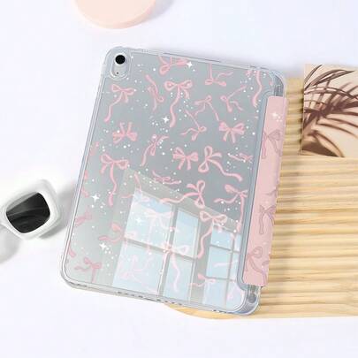 1pc Acrylic Tablet Protective Case With Innovative Foldable Stand Design, Multi-Angle Viewing, Durable Anti-Scratch And Anti-Drop Material, Fashionable And Practical, Suitable For Modern Users, Pen Slot Protective Case Fits Pro 2024/Air M3/A16 2025, Compatible With Xiaomi, And Other Brands, Suitable For Work, Travel And Home Leisure