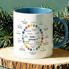 1 Pc 11oz Mug Available In 12 Colors. Inspirational Circle Of Control Mental Health Design Drinkware For Women Thinking About Personal Growth Boundaries And Self Care Positive Psychology Motivational Graphic For Birthday Or Mothers Day Gifts - 1Pc - 查看 13