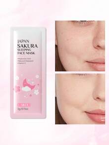 LAIKOU 6-Piece Japanese Cherry Blossom Moisturizing Skincare Set (Cherry Blossom Sleeping Mask 3g*5 Sheets, Japanese Cherry Blossom Clay Mask 5g*5 Sheets, Japanese Cherry Blossom Essence 17ml, Japanese Cherry Blossom Lip Balm 6g, Japanese Cherry Blossom Eye Mask 70g, Japanese Cherry Blossom Essence Cream 25g). Deep Repair Skincare Gift Set, Anti-Aging Skincare Gift Bag, Suitable For Women, Mothers, Wives, Sisters, Teenagers, Girlfriends. - 櫻花B套裝 - 查看 4