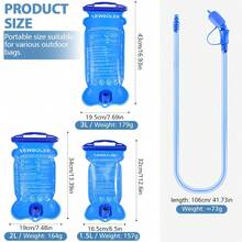 Mochila de hidratación NEWBOLER - Mochila de chaleco de hidratación para correr de 1L, 1.5L, 2L, 3L - Multicolor - Ver 12