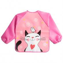 1件婴儿无袖防水罩衫，婴儿夏季喂食围兜，透气印花双面连体衣 - 彩色 - 查看 19