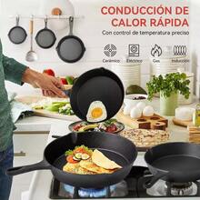 5 Pre-Seasoned Cast Iron Non-Stick Pans For Sautéing, Cooking Pans - View 8