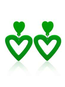 Heart-Shaped Earrings, Valentine's Day Earrings, Wedding Earrings, Lightweight Acrylic Earring Jewelry, Mother's Day Gifts - Multicolor - View 10