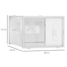 HOMCOM Cajones de almacenamiento - transparente - Ver 7