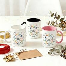 1 Pc 11oz Mug Available In 12 Colors. Inspirational Circle Of Control Mental Health Design Drinkware For Women Thinking About Personal Growth Boundaries And Self Care Positive Psychology Motivational Graphic For Birthday Or Mothers Day Gifts - 1Pc - 查看 7