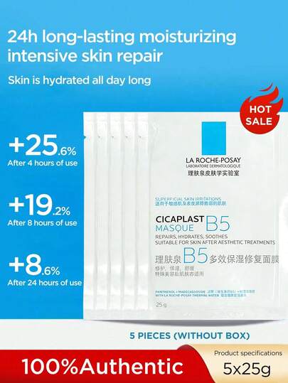 La Roche-Posay Mascarilla facial multiefecto con vitamina B5, hidratante, humectante, alivio de enrojecimiento