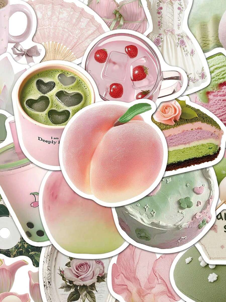 50pcs Early Summer Girl's Dream Sticker Suitcase Phone Case Notebook Skateboard - Early Summer Maiden - View 1