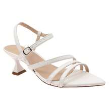 Women's Sandal With Leaf Toe, Cup Heel, Thin Straps, Elegant And Casual - trắng - Xem 3