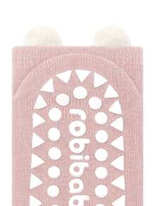 3双装防滑点状袜，四季皆宜，婴儿袜，卡通袜，可爱防滑地板袜，游戏袜 - 彩色 - 查看 4