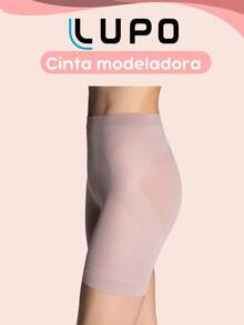 Adult High Waist Shaping Shorts Bermuda Lupo AF Up-Line Lifting Loba - 粉色 - 查看 1