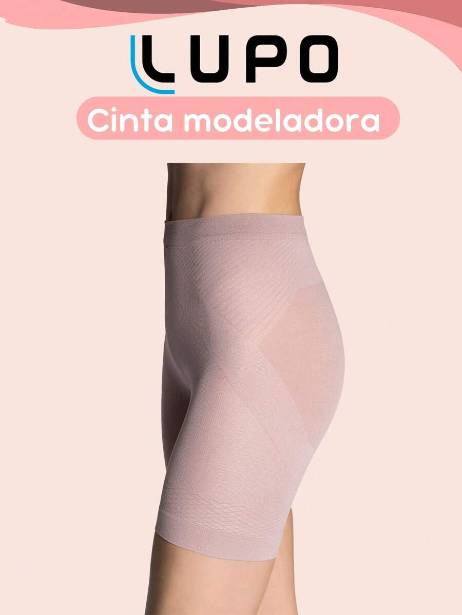 Adult High Waist Shaping Shorts Bermuda Lupo AF Up-Line Lifting Loba - 粉色 - 查看 1