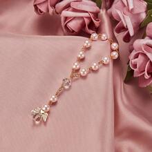 100 Pieces Of Pink Baptismal Prayer Bead Bracelet, Small Angel Prayer Beads, First Baptism Communion Party Gift, Including 25 Baptismal Prayer Beads, 25 White Sandbags, 25 Gift Boxes, And 25 Baptismal Thank-You Cards - View 5